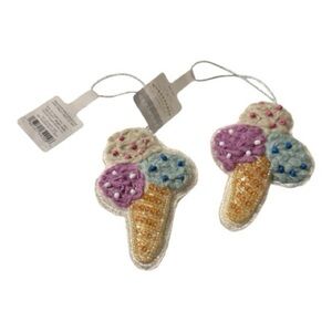 Set of 2 Ice Cream Cone Ornaments – Wondershop